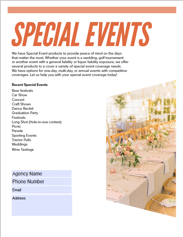 Special Events
